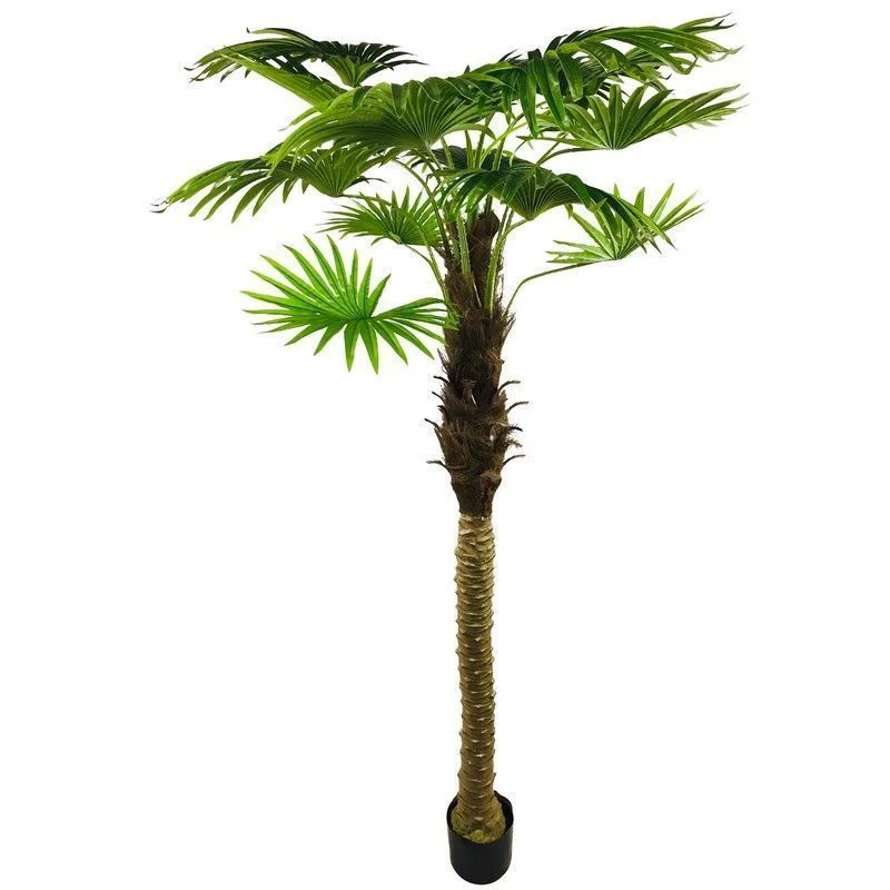 Fan Palm Tree Artificial Plant Green - 190cm