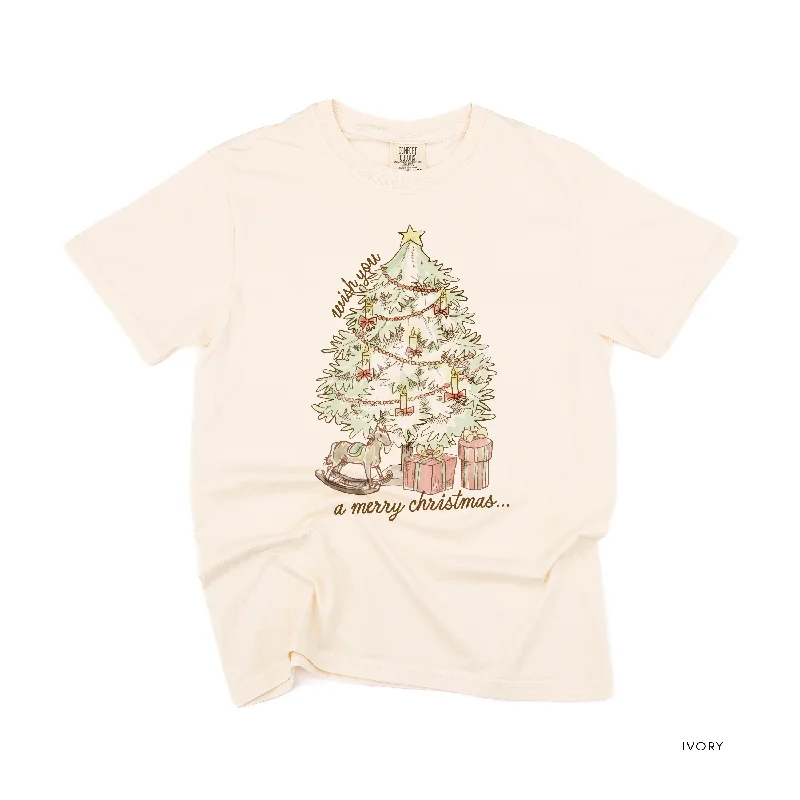 Wish You A Merry Christmas - Comfort Colors Tee