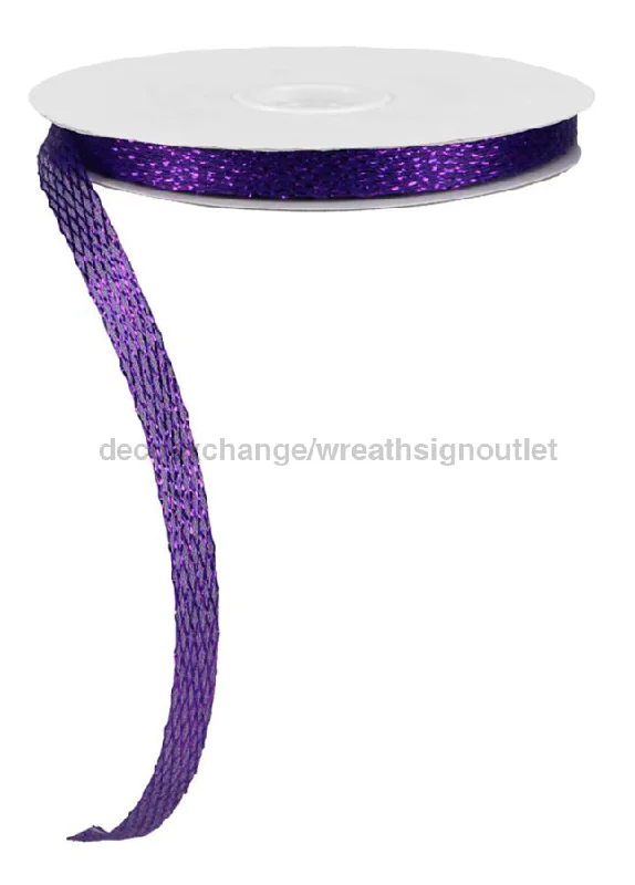 0.5"X30Yd Metallic/Pp Corsage Ribbon in Purple RS403923